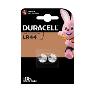 DURACELL LR44 ELECTROCNICS BATTERIE A BOTTONE 1.5 V CONF. 2 Pz.